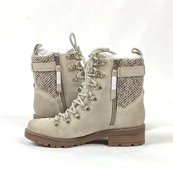 Sam Edelman Tenlee Suede Leather Lace-Up Lug Sole Hiker Boot 7 - Picture 3 of 12